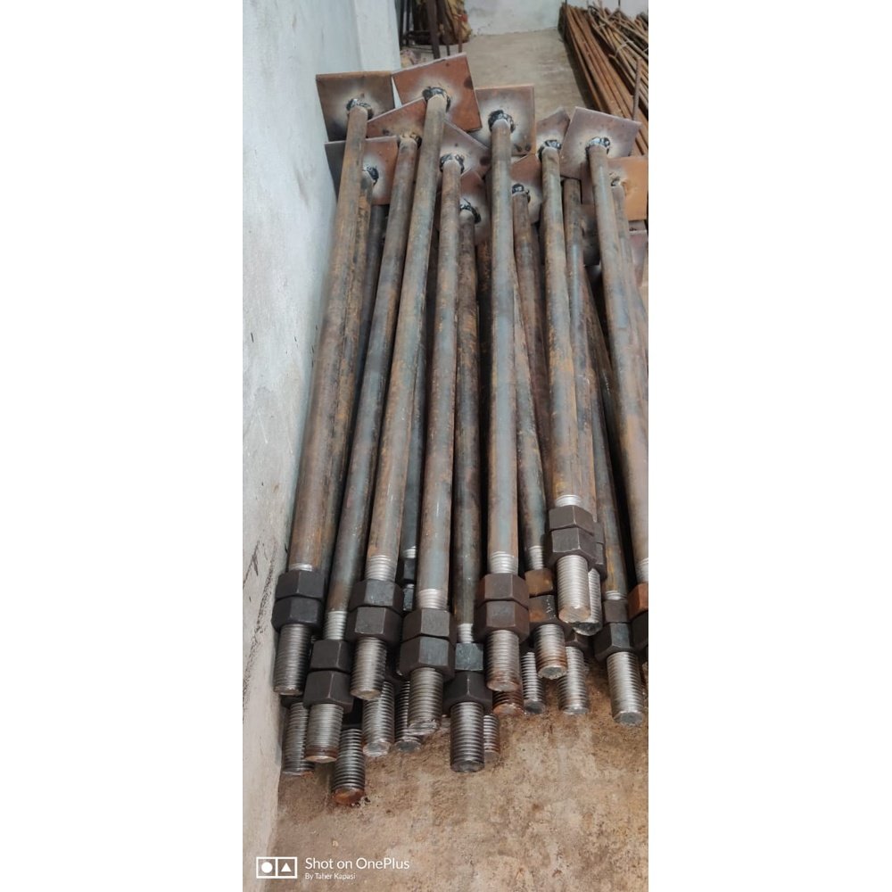 Heavy-Duty Anchor Rods with Welded Bottom Plate